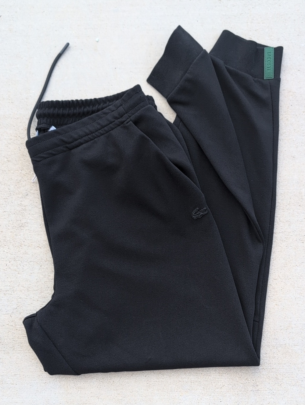 Lacoste Men's Slim Fit Large Black Fleece Jogger Pants